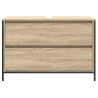 Meuble salle de bain lavabo tiroirs chêne sonoma 90x34,5x60 cm 