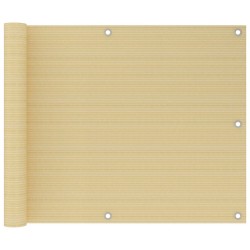 Écran de balcon Beige 75x300 cm PEHD 
