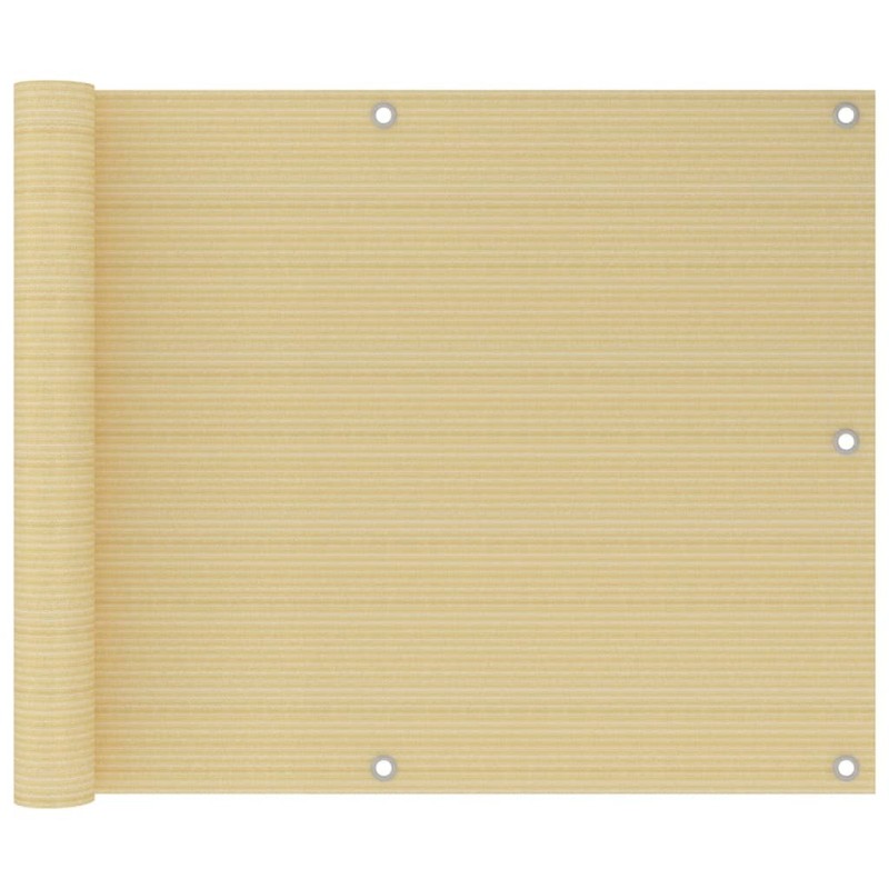 Écran de balcon Beige 75x300 cm PEHD 