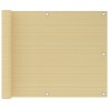 Écran de balcon Beige 75x300 cm PEHD 