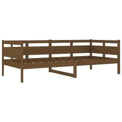 Lit de jour sans matelas marron miel bois pin massif 90x200 cm 