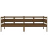 Lit de jour sans matelas marron miel bois pin massif 90x200 cm 