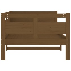 Lit de jour sans matelas marron miel bois pin massif 90x200 cm 