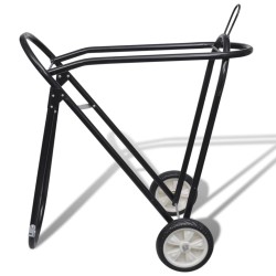 Porte-selle pliable métallique avec roues  