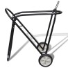 Porte-selle pliable métallique avec roues  