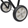 Porte-selle pliable métallique avec roues  