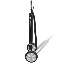 Porte-selle pliable métallique avec roues  