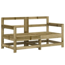 Salon de jardin 7 pcs bois de pin imprégné 