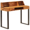 Bureau 110x50x94 cm Bois solide de Sesham et acier 