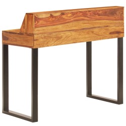 Bureau 110x50x94 cm Bois solide de Sesham et acier 