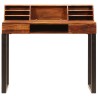 Bureau 110x50x94 cm Bois solide de Sesham et acier 