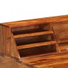 Bureau 110x50x94 cm Bois solide de Sesham et acier 