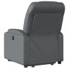 Fauteuil inclinable électrique gris similicuir 