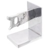 Serre-livres 2 pcs Argent 11x14x17,5 cm Aluminium Scie 