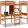 Cadre de lit superposé sans matelas 90x190cm bois de pin massif 