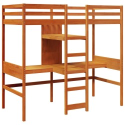 Cadre de lit superposé sans matelas 90x190cm bois de pin massif 
