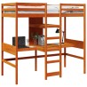 Cadre de lit superposé sans matelas 90x190cm bois de pin massif 