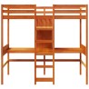 Cadre de lit superposé sans matelas 90x190cm bois de pin massif 