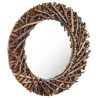 Miroir mural 60 cm Teck Rond 