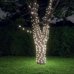 Lampes solaires 5 pcs 5x200 LED Blanc froid Intérieur Extérieur 