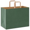 Sacs en papier 50 pcs avec poignées vert 32x17x25 cm 
