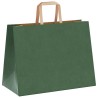 Sacs en papier 50 pcs avec poignées vert 32x17x25 cm 