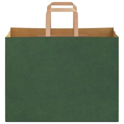 Sacs en papier 50 pcs avec poignées vert 32x17x25 cm 