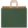 Sacs en papier 50 pcs avec poignées vert 32x17x25 cm 