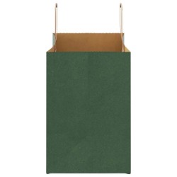 Sacs en papier 50 pcs avec poignées vert 32x17x25 cm 
