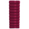 Serviettes d'invité de qualité supérieure SOLUND 10pcs bordeaux 