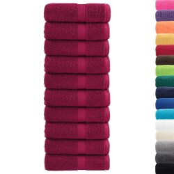 Serviettes d'invité de qualité supérieure SOLUND 10pcs bordeaux 