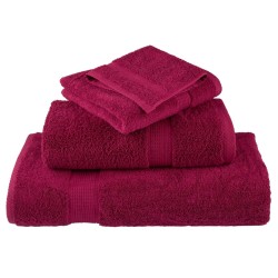 Serviettes d'invité de qualité supérieure SOLUND 10pcs bordeaux 