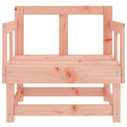 Chaises de jardin lot de 2 cm bois massif douglas 