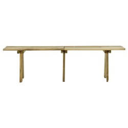 Banc de jardin 160 cm bois de pin massif imprégné 