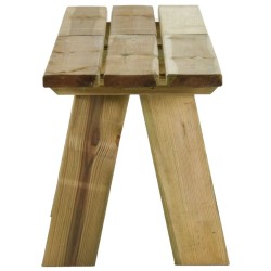 Banc de jardin 160 cm bois de pin massif imprégné 