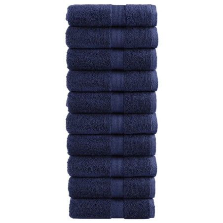 Serviettes d'invité de qualité sup. SOLUND 10 pcs bleu marine 