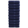 Serviettes d'invité de qualité sup. SOLUND 10 pcs bleu marine 