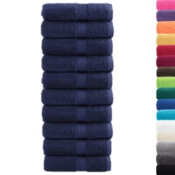 Serviettes d'invité de qualité sup. SOLUND 10 pcs bleu marine 
