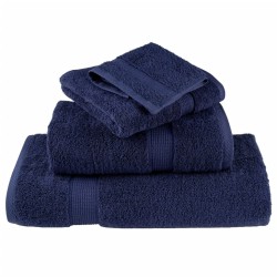 Serviettes d'invité de qualité sup. SOLUND 10 pcs bleu marine 