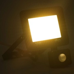 Projecteur à LED avec capteur 30 W Blanc chaud  