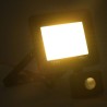 Projecteur à LED avec capteur 30 W Blanc chaud  