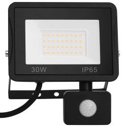 Projecteur à LED avec capteur 30 W Blanc chaud  