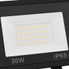 Projecteur à LED avec capteur 30 W Blanc chaud  