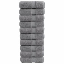 Serviettes d'invité de qualité supérieure SOLUND 10 pcs gris 