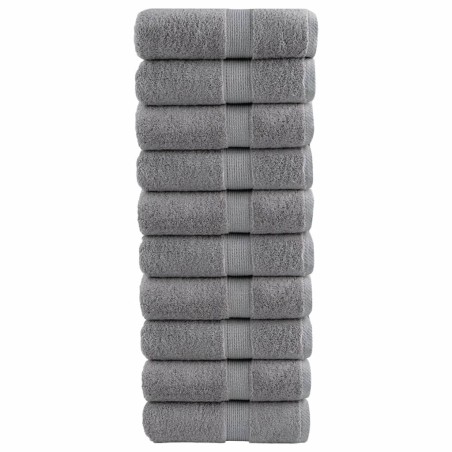 Serviettes d'invité de qualité supérieure SOLUND 10 pcs gris 