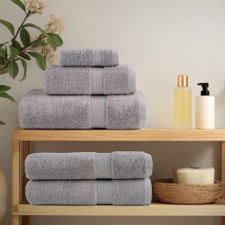 Serviettes d'invité de qualité supérieure SOLUND 10 pcs gris 