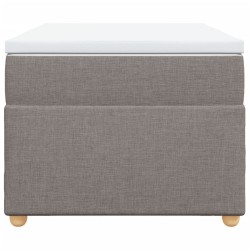 Sommier à lattes de lit avec matelas Taupe 100x200 cm Tissu 