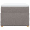 Sommier à lattes de lit avec matelas Taupe 100x200 cm Tissu 