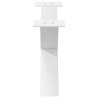 Pieds de table basse en forme de X, 2 pièces, blanc, 70 x (30-31) cm, acier 