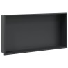 Niche de douche noir mat 62x32x9 cm acier inoxydable 